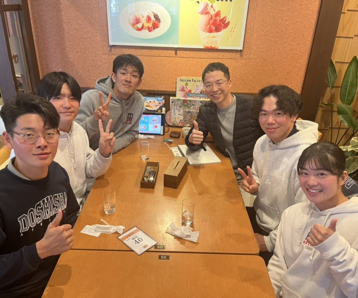 同志社大学の学生さんたちとの面談でした。